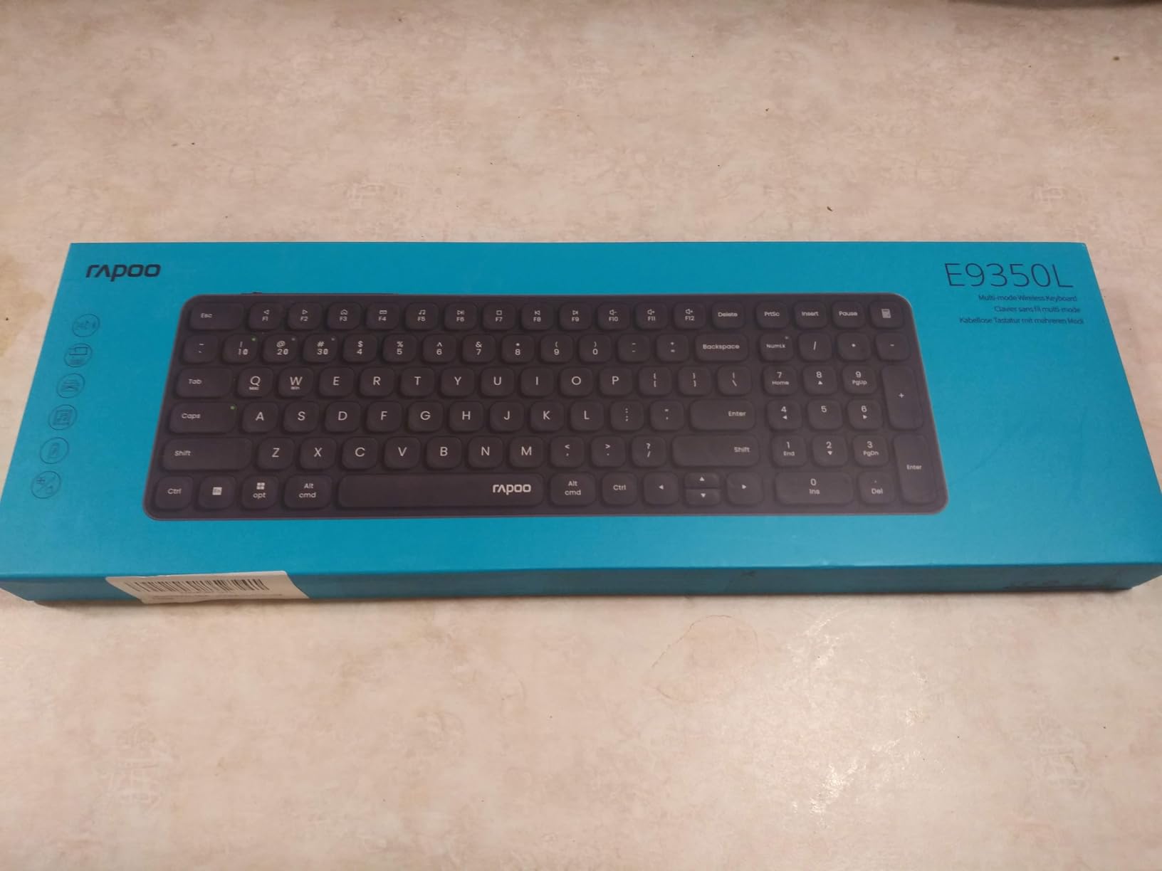 Rapoo E9050L Multi-Device Wireless Keyboard Blade-Series