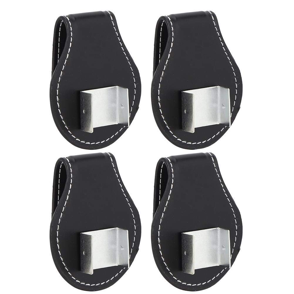 Alomejor Pool Cue Chalk Holder 4PCS Cue Cue Chalk Case Bolsa de Bolsa de Tiza con Clip para Accesorio de Herramienta de Billar