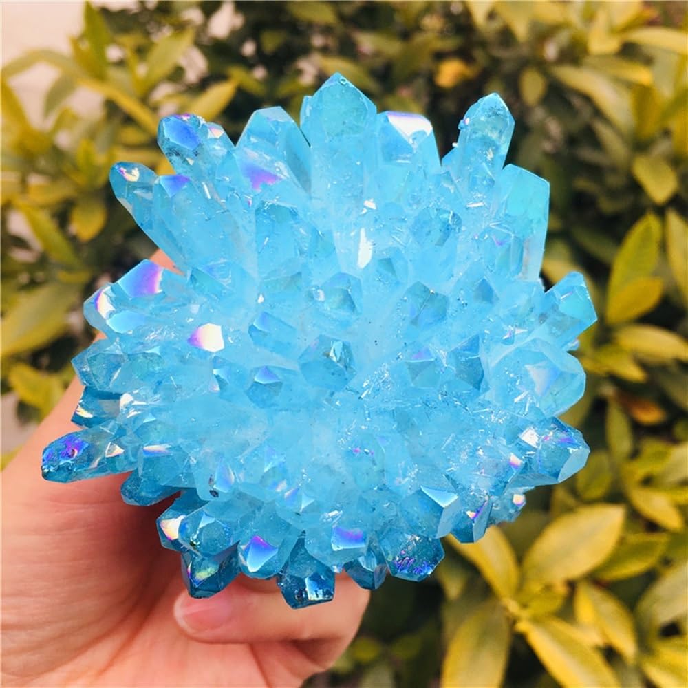 MDBJTCYZN Crystal Cluster Amethyst Purple Quartz Stone Rough Crystals for Home Ornaments
