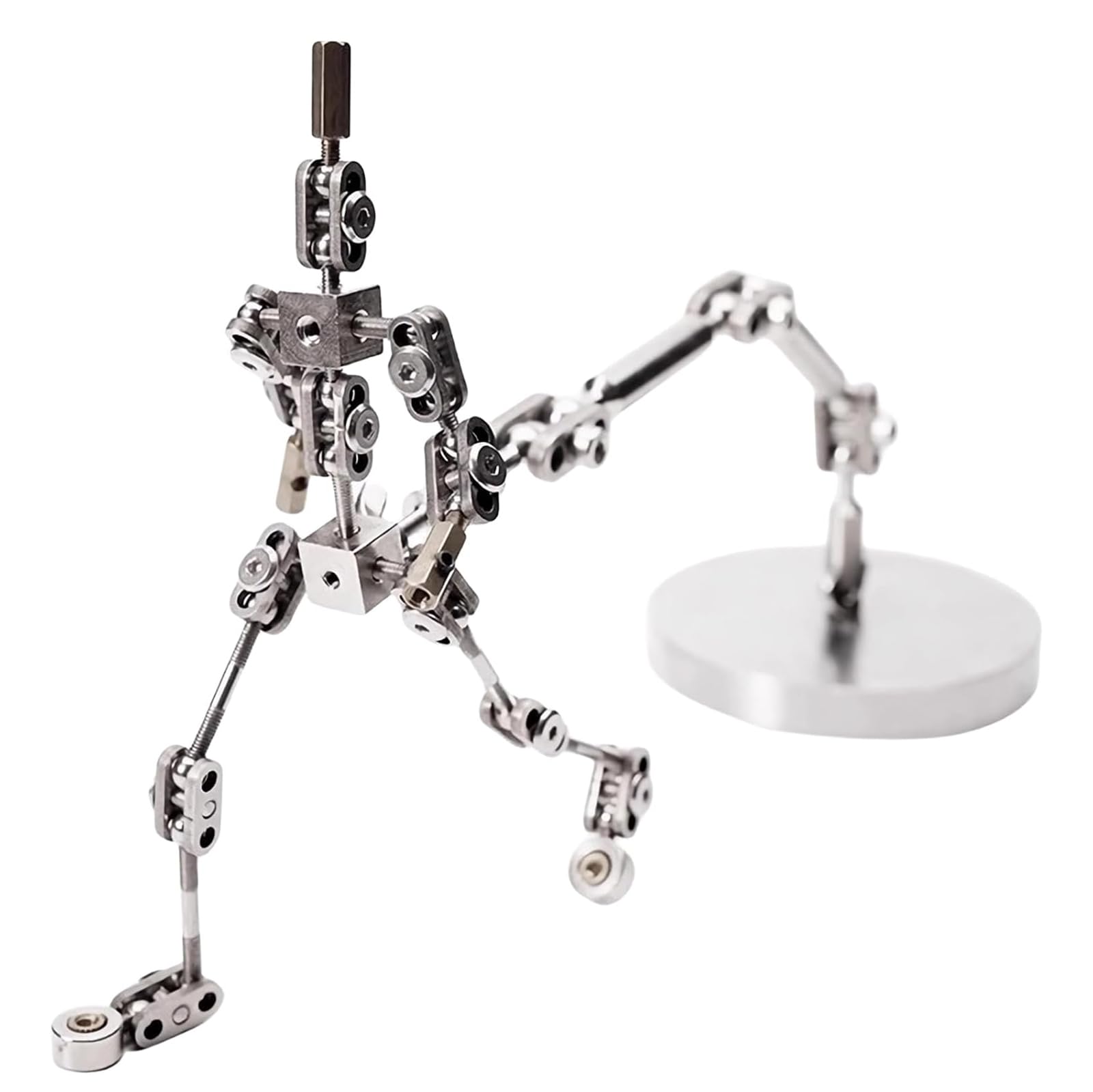 Kit di animazione Stop Motion con armatura in acciaio inossidabile e 5 connettori, carico utile massimo 100 g per una migliore posa di visualizzazione nell'animazione