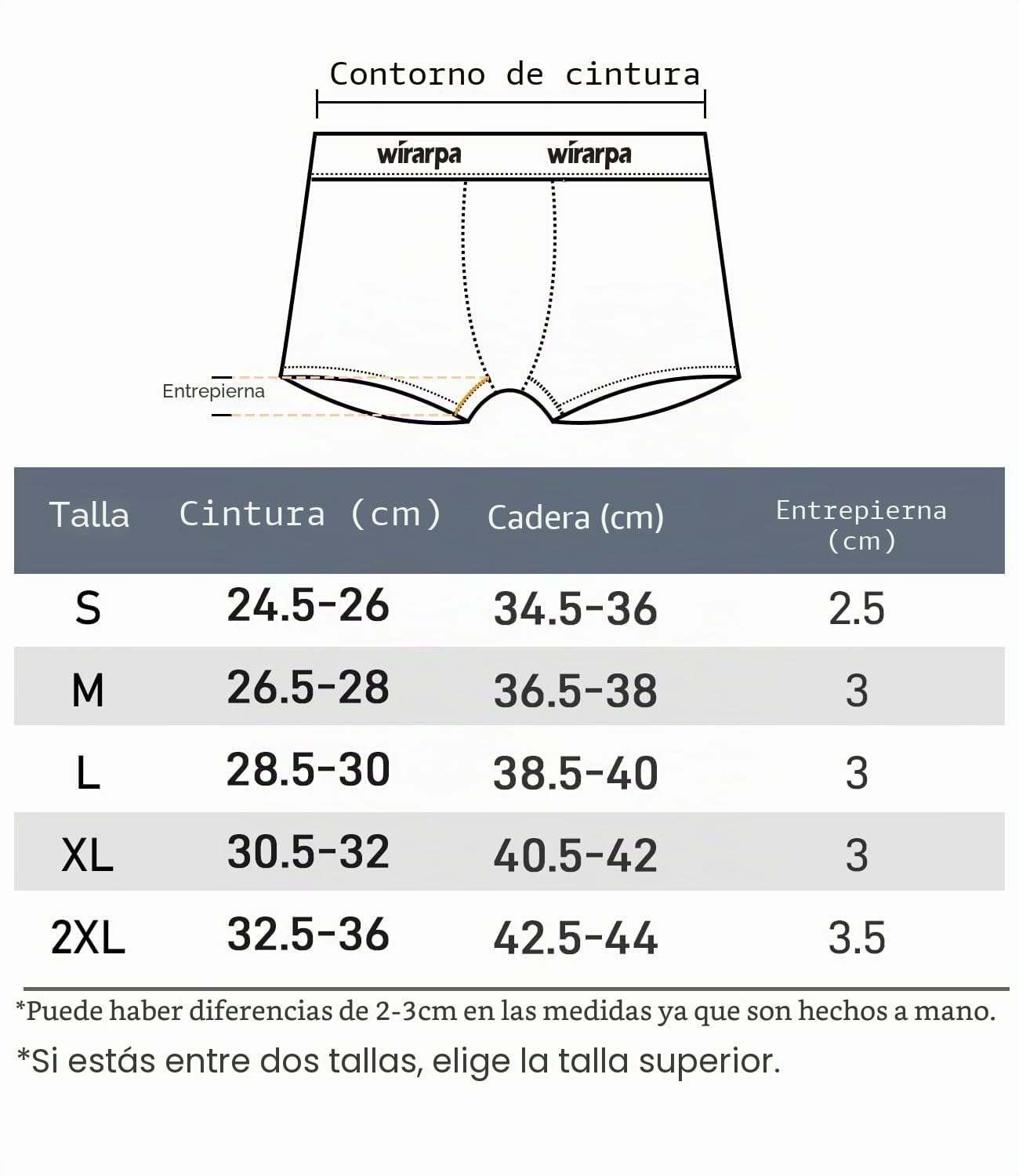 wirarpa Boxer Mujer Pantalon Antirozaduras Algodon Bragas Culotte Shorts 3'' Inseam Pack de 4