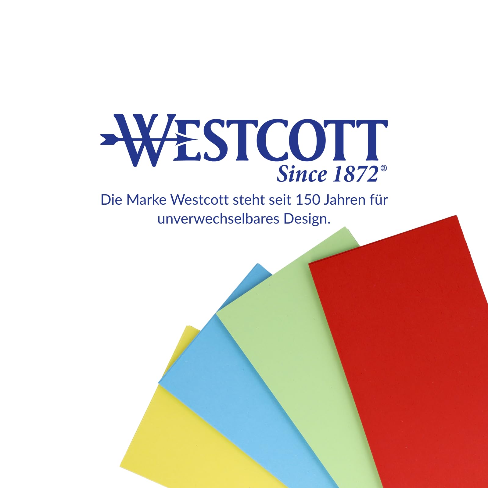 Westcott Trennstreifen 100 Stück Intensivfarben Mix (30er-Pack) | Robuste Heftstreifen 190g/m² für A4 Ordner | Trennblätter 10,5 x 24 cm | Register 2-fach-Lochung für DIN-A4 Dokumente | E-733320 00