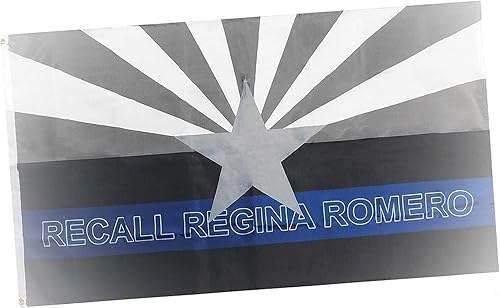 3X5 Arizona Thin Blue Line STATE POLICE Recall Regina Romero 100D 3x5 Flag Vivid Color Wall House Indoor Outdoor Banner Decoration TR03361FL3x5