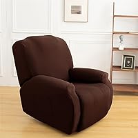 Vista 32 de LazyBoy - Funda para sillón reclinable, color liso, 4 piezas, fundas protectoras de muebles para sillón reclinable con bolsillo, funda para sofá