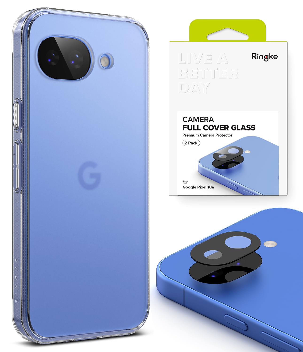 Coque Google Pixel 10a transparente rigide et protection caméra arrière en verre - 8