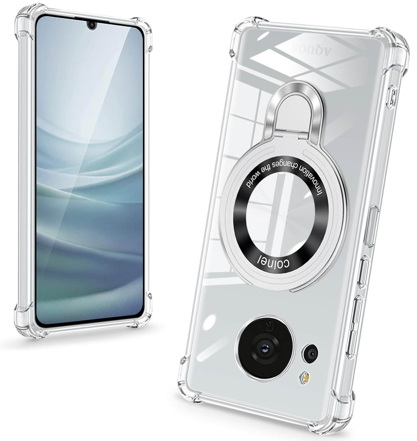 Amazon.co.jp: 対応 AQUOS sense7 SH-53C SHG10 SH-M24 ケースクリア