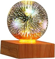 Vista 1 de Housoutil Luces nocturnas para decoración de cristales, proyector de luz para bola de vidrio, lámpara de mesa, luz nocturna con globo de vidrio