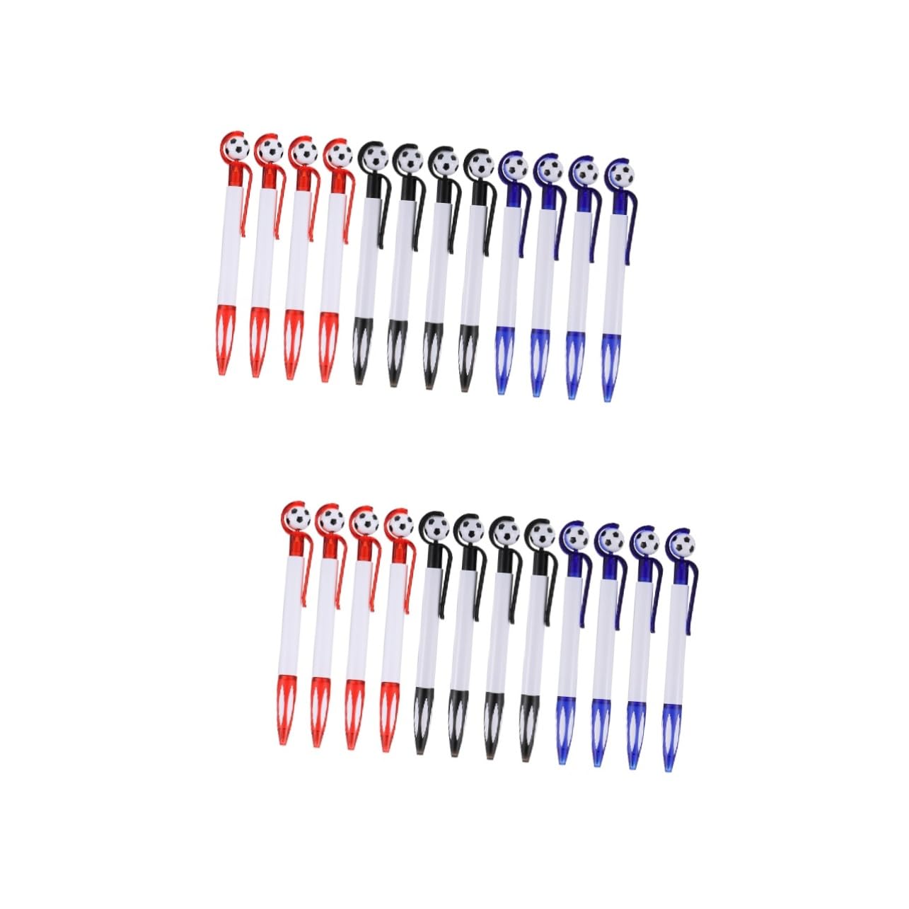 NUOBESTY 2 Set Penna A Sfera Penne A Sfera Rosse Penne Da Calcio Novità Coppa Di Calcio Decorazioni Per Feste Di Compleanno A Tema Calcio Festa Di Calcio Plastica 18 Pezzi * 2