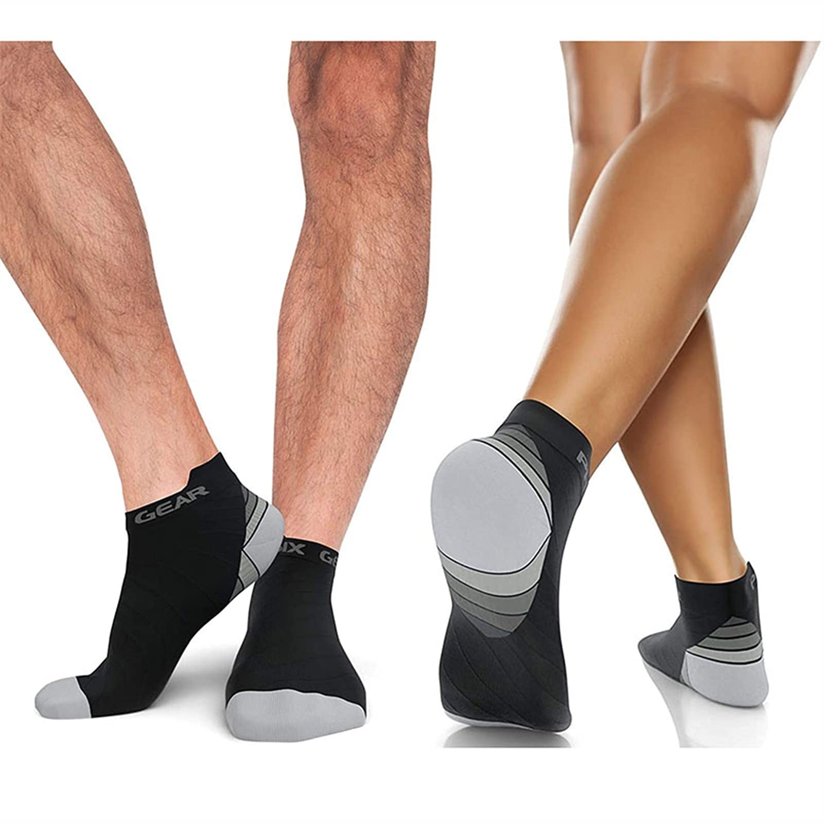 Calcetines de compresión for Mujeres y Hombres Deporte Transpirable Atlético Atlético Corte bajo Tobillo Sock Best for Fitness Running Cycling Travel Basketball Socks