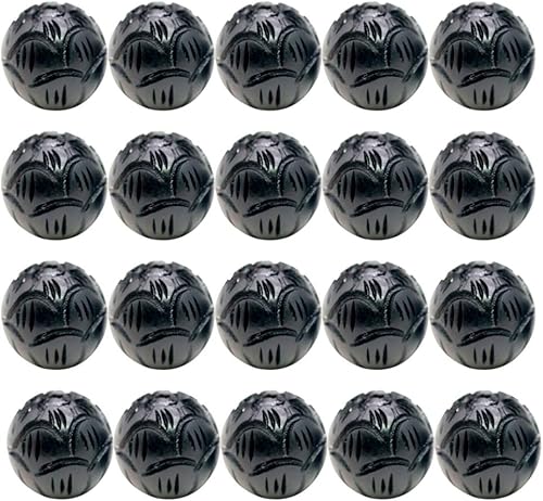 Miniatura 8 de EXCEART Cuentas redondas de sándalo natural cuentas hechas a mano para pulseras fabricación de joyas 023 pulgadas 20 unidades negro