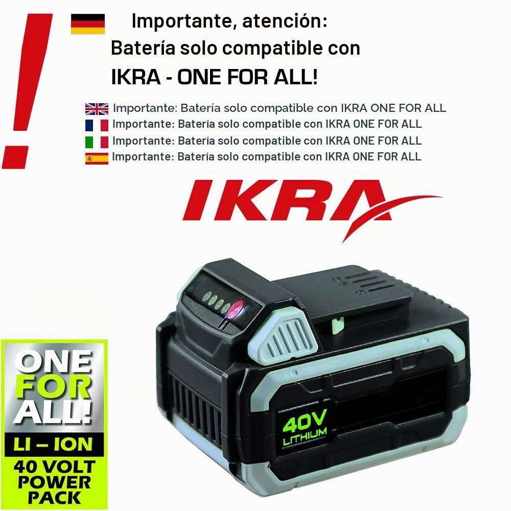 IKRA batería de Li-Ion 40V LI 20, 2,5Ah, ONE FOR ALL