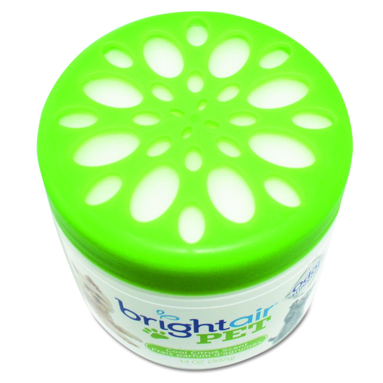BRIGHT Air 900258 Pet Odor Eliminator, Cool Citrus, 14 oz Jar, 14 fl. oz., 4.5