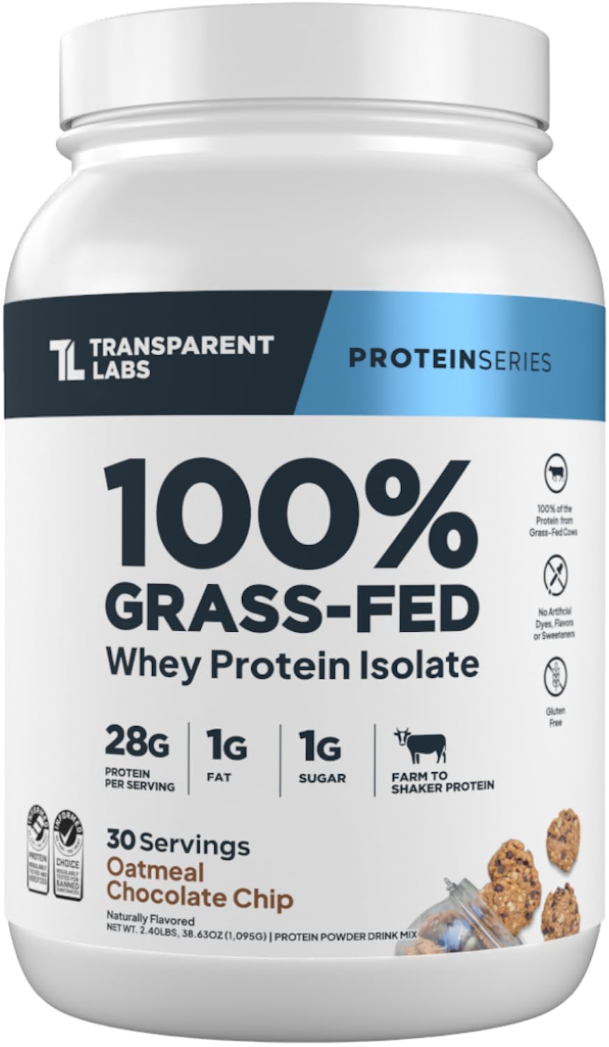 Transparent Labs Grass-Fed Whey Protein Isolate