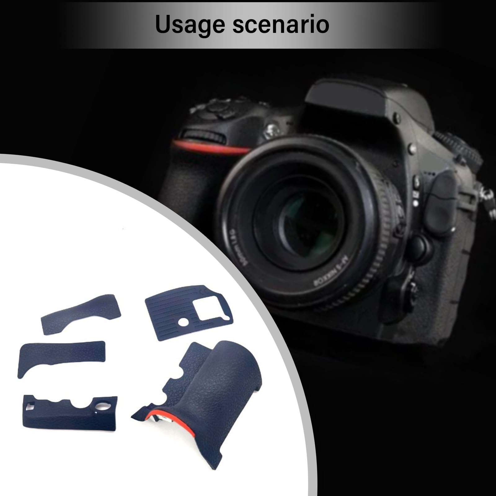 Impugnatura in gomma Parte di ricambio Pollice Posteriore Copre Autoadesive Pollice Grip Gomma Pad Ricambio Per D810 Fotocamera