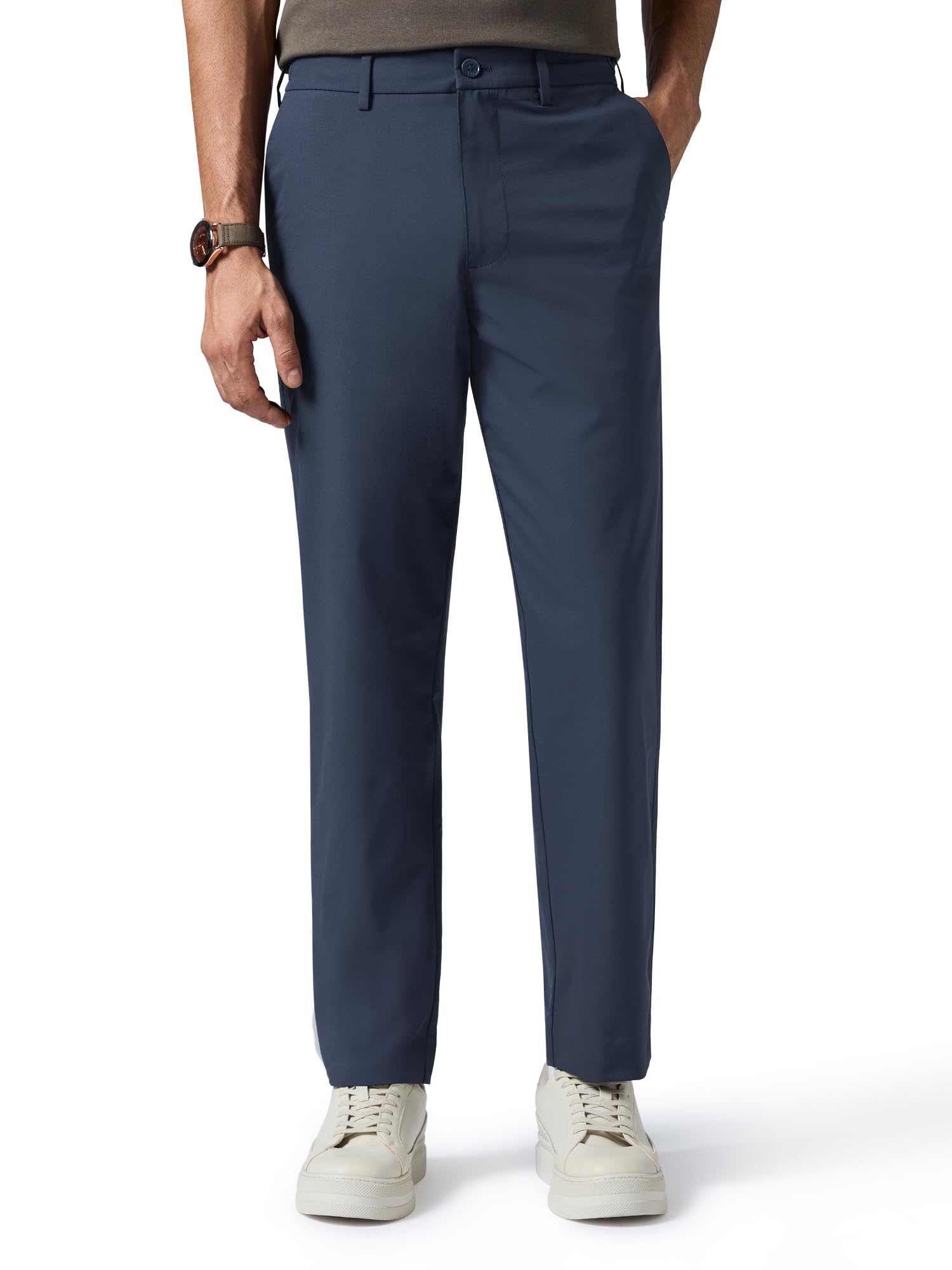 xyxx Men Soft Stretch All Day Quick Dry Straight Fit Casual Pants-picture-49