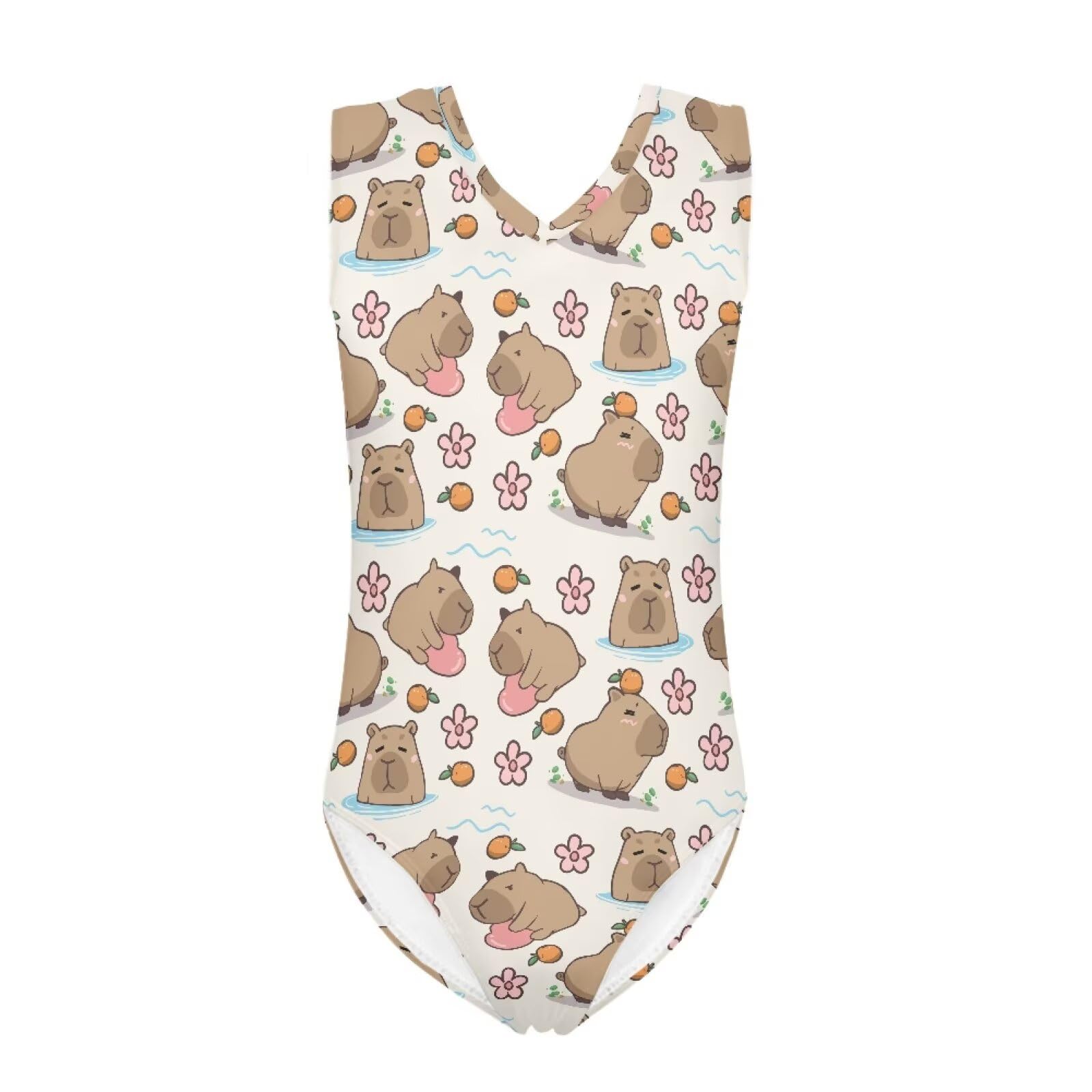 INSTANTARTS Leopard Leotard Girl Gymnastics Toddler Tank Biketards One Piece