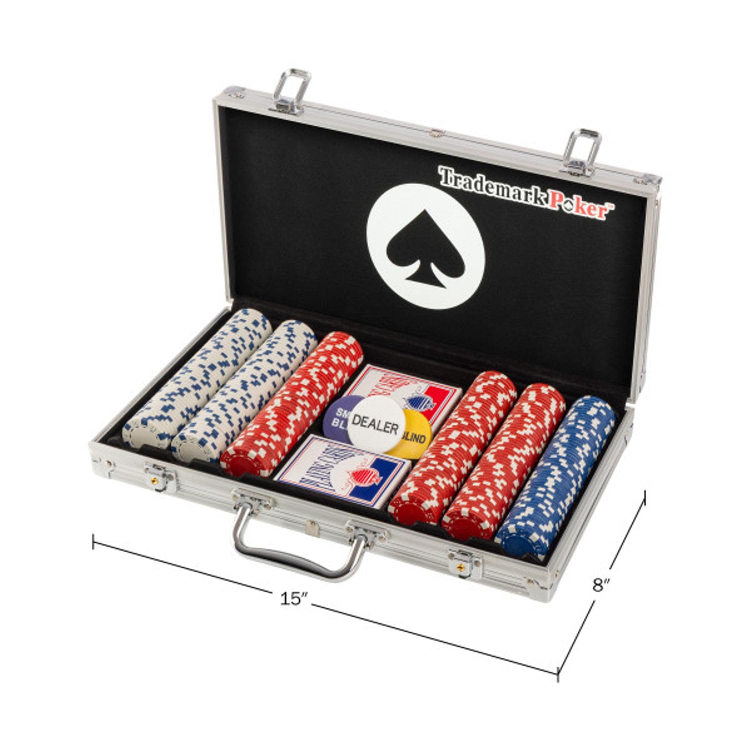 Amazon.com : Poker Chip Set - 11.5g Poker Set with Cards, Buttons