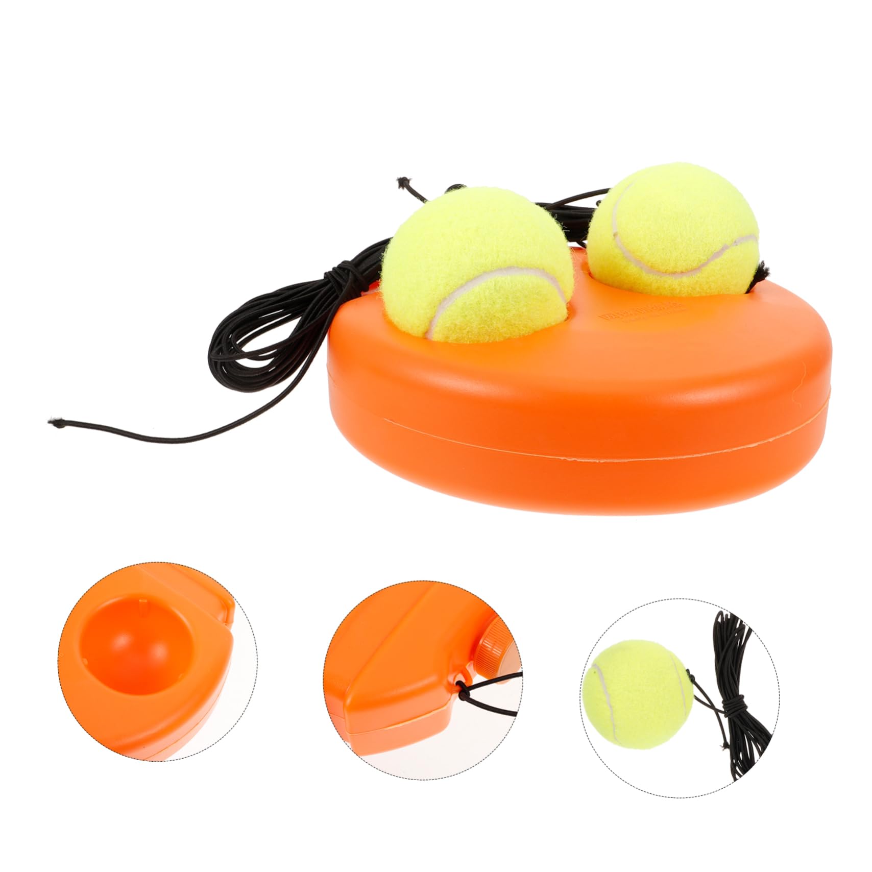POPETPOP 3 Sets Tennis Training Base Men Women Tennis Accessory Reflex Coordination Tool Nylon Plastic Material