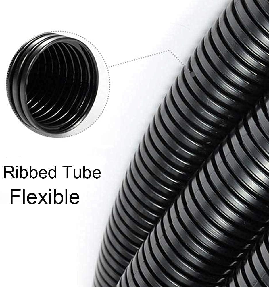 ZhiYo 50 FT 3/8” & 50 FT 1/2” Wire Loom Split Tubing Bundle