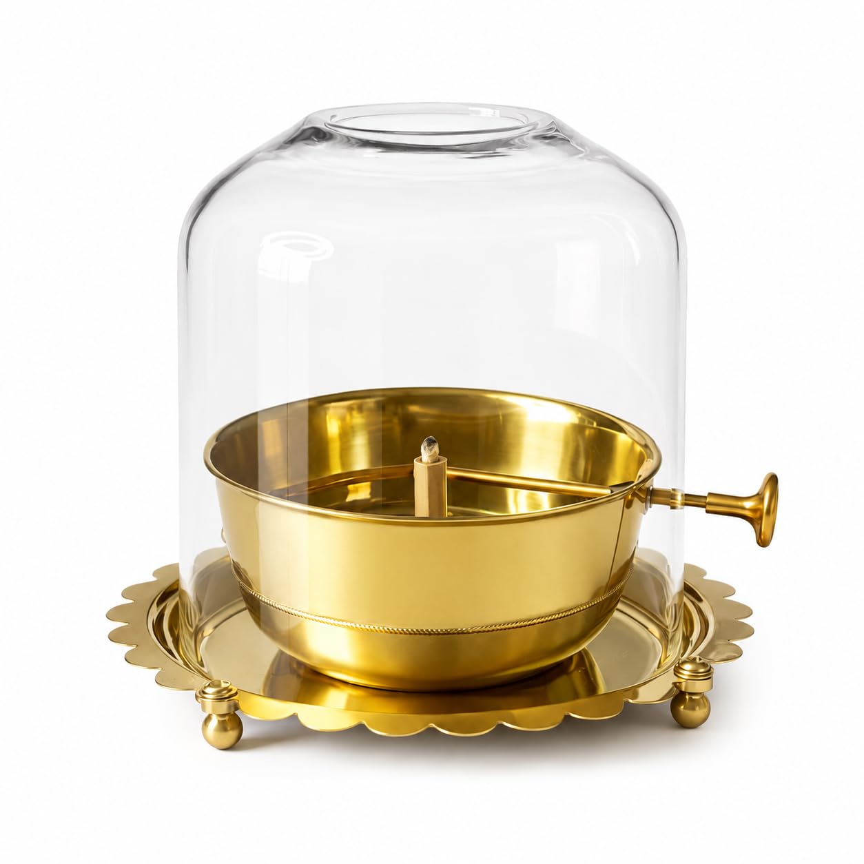 Brass Akhand Jyoth Diya - Diwali Pooja Lamp -1