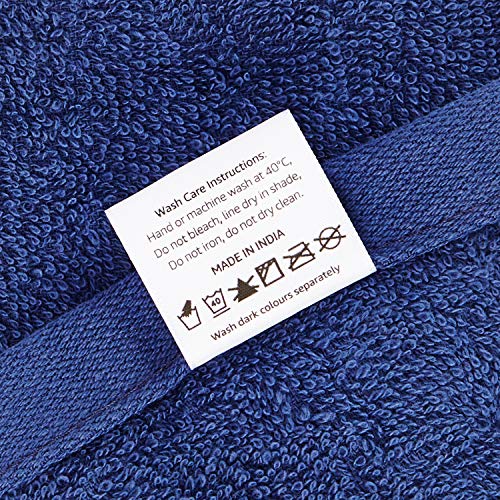 Image of Amazon Brand - Solimo Cotton Bath Towel, 380 GSM (Twilight Blue)