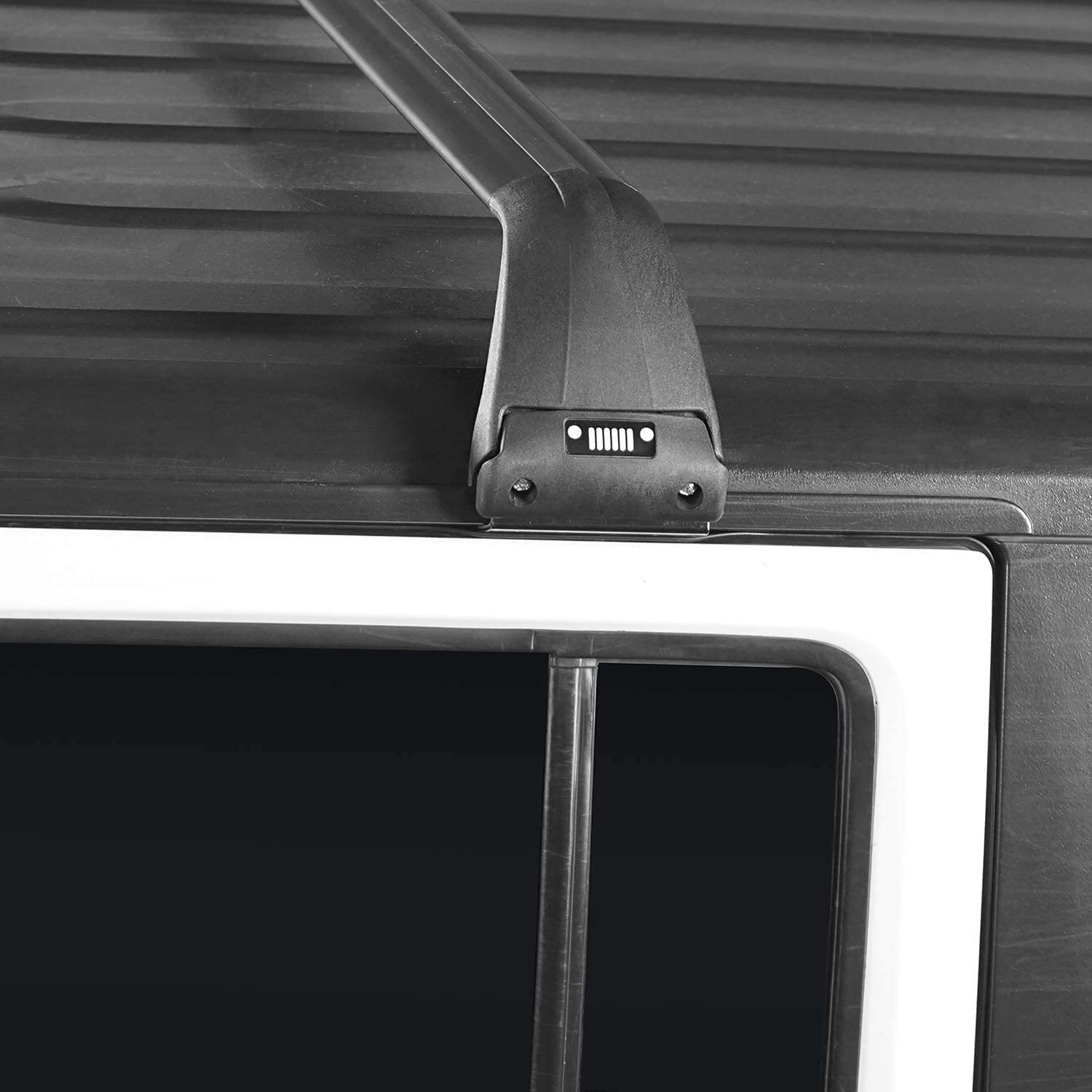 2 Stück Dachträger Crossbar für Jeep Wrangler JK JL Unlimited 2007-2020, Aluminium Autodachträger Querträger Schlossstangen Fahrrad Dachträger Halterungsträger Tragfähigkeit Relingträger zubehör