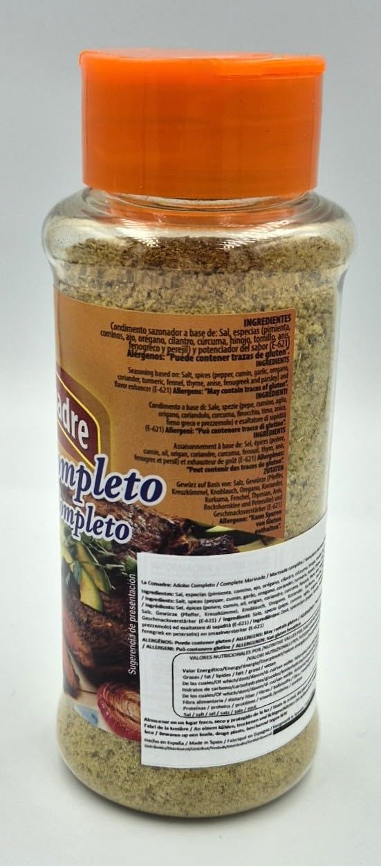 Adobo Completo La Comadre. Marinade Complète. Venezuela. Assaisonnement. Pot de 200 g