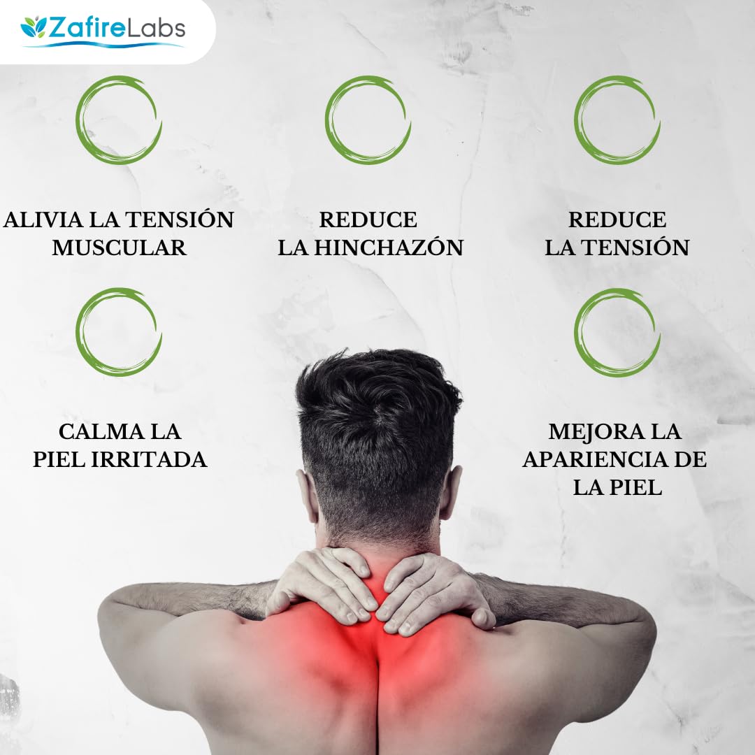 ZafireLabs Crema de Cañamo - Gel frio con Extracto de Cannabis para Dolores Musculares y Articulares - Crema Antiinflamatoria, Anestésica y Alivia la Artrosis 300ml