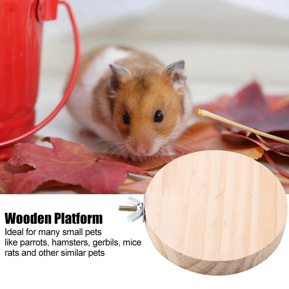 Zerodis Holz Stand Plattform Vogelkäfig Barsch Stand Plattform Papagei Stand Käfig Sprungbrett für Kleintier Vögel und Hamster
