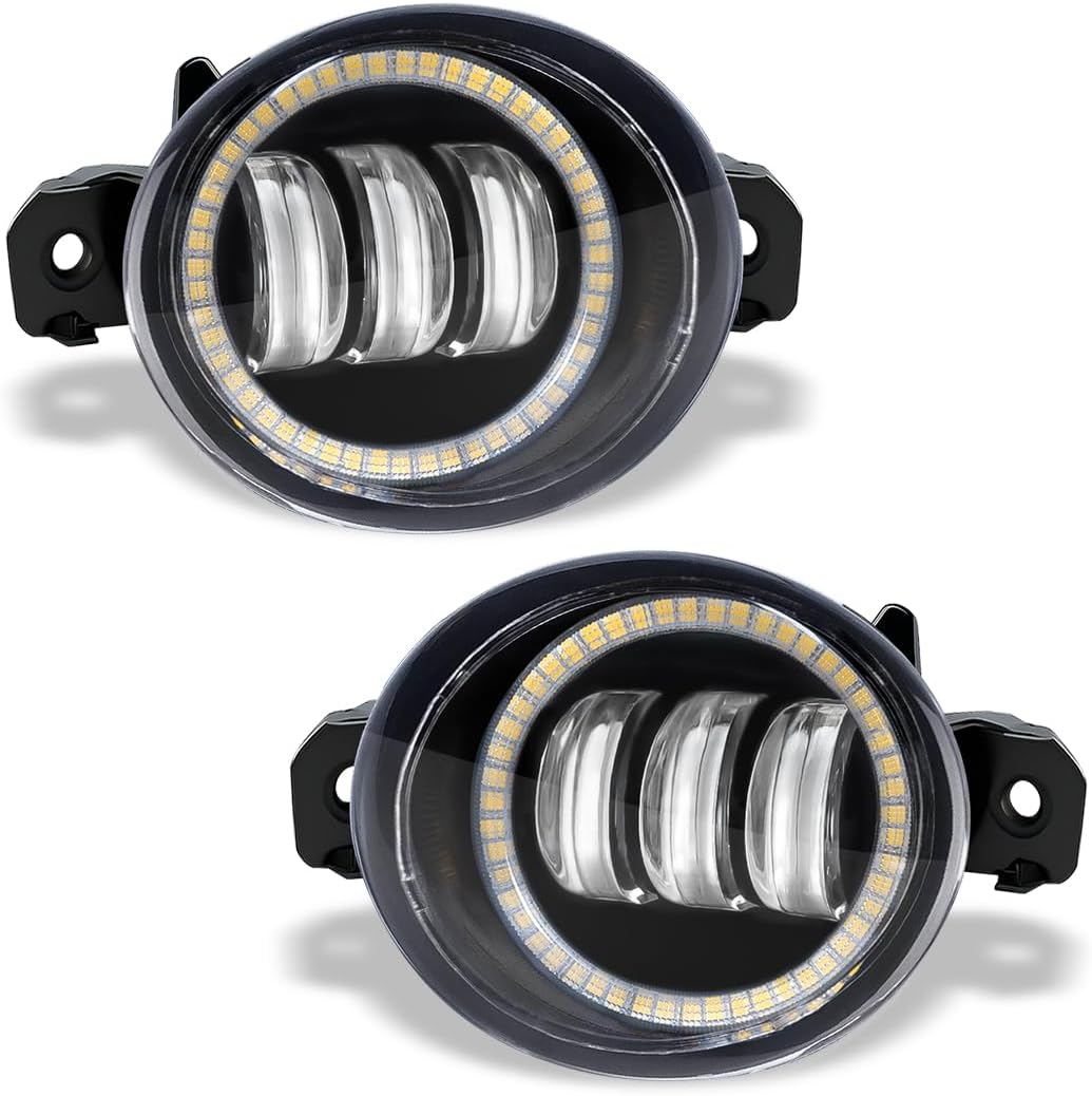 Tri-Lens LED Fog Lights For Nissan Sentra Altima Rogue Maxima Murano Pathfinder Juke White Light With White Angel Eye Fog Lamp For Infiniti G37 QX60 M35