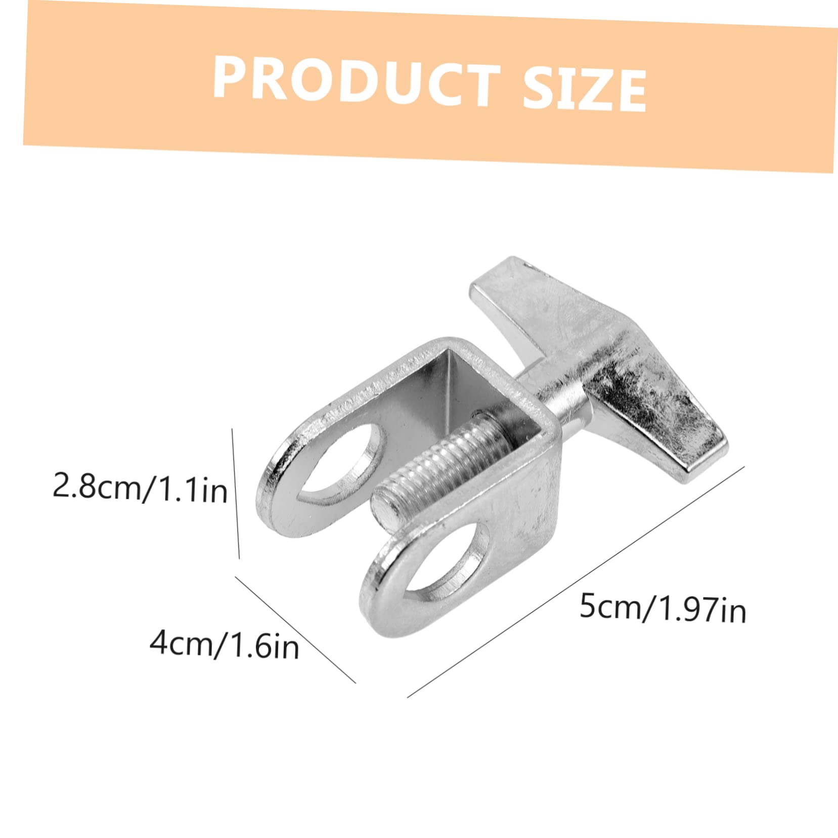 Yardwe High Hardness Material Cowbell Clip Drum Hoop Mounting Clamp for Sporting Events