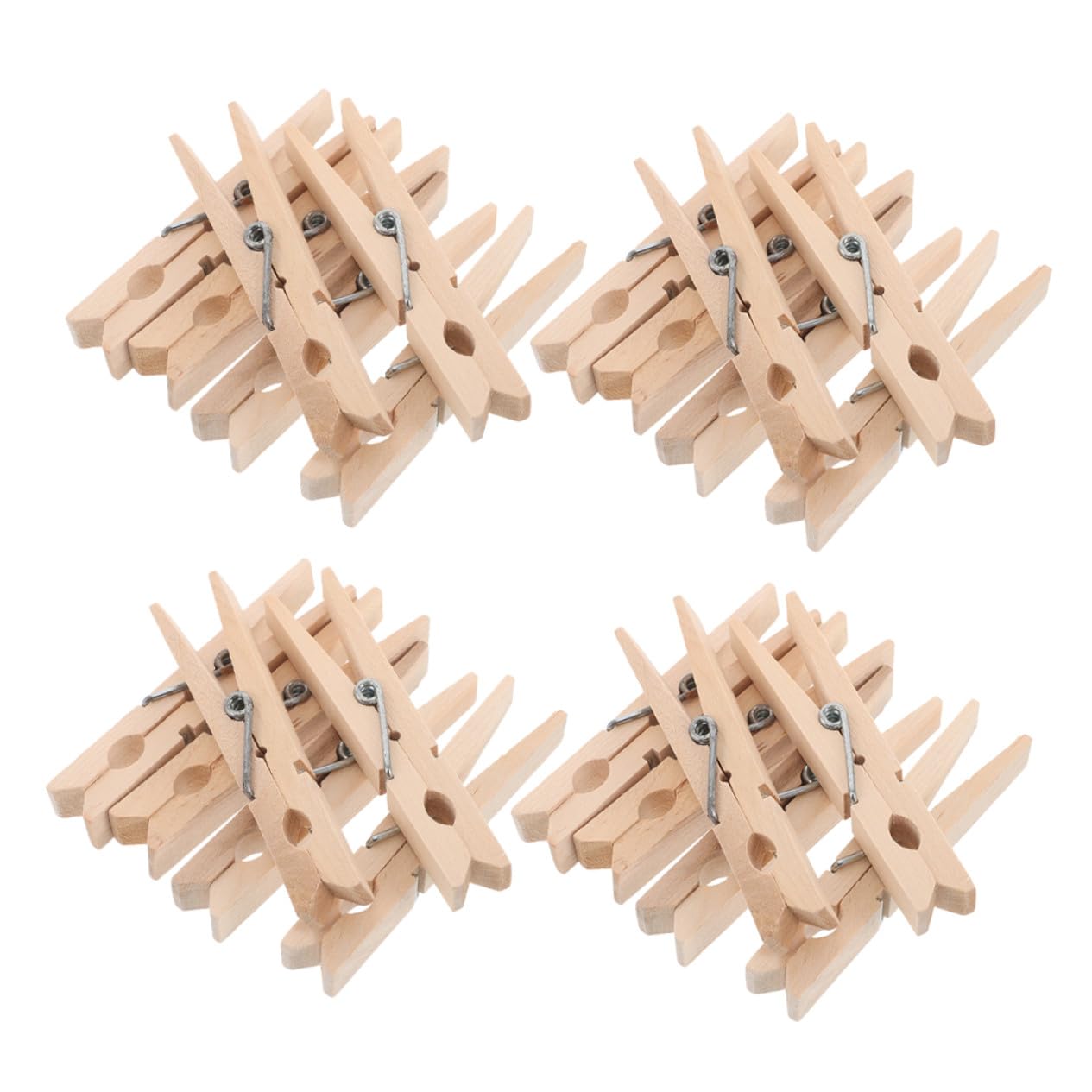 Sosoport 150piezas Pinzas de Madera para Ropa Mini Pinzas Resistentes al Viento para Colgar Calcetines Toallas y Fotos Tendedero