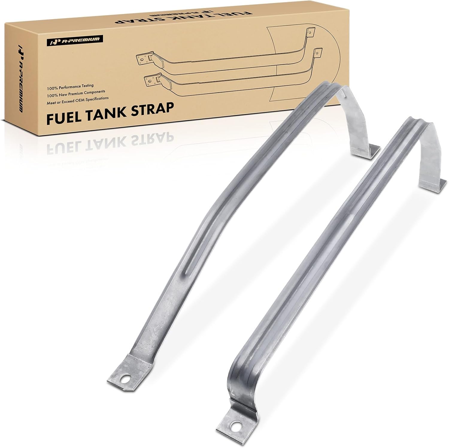 A-Premium Fuel Tank Straps Compatible with Chevrolet HHR 2006-2008 DOHC 2-PC Set