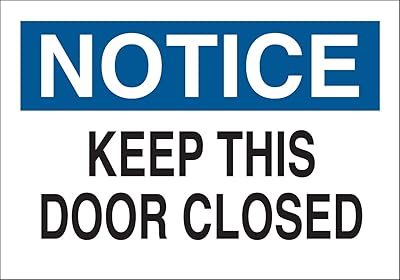 Brady 87774 Self Sticking Polyester Door Sign, 3 1/2