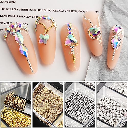 Cristalli per Unghie Micro Caviale Multicolore