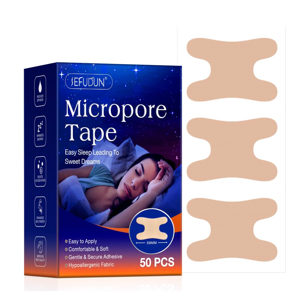 50 Pcs Micropore Mouth Tape H shaped Sleep Strips Gentle and Secure Adhesive Mouth Strips Anti Snoring Better Breathing-image-36