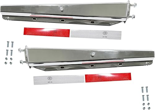 Miniatura 1 de Colgador recto izquierdo y derecho para semirremolques para tractores universales, remolques, Freightliner Kenworth Peterbilt HD Splash Mud Guard