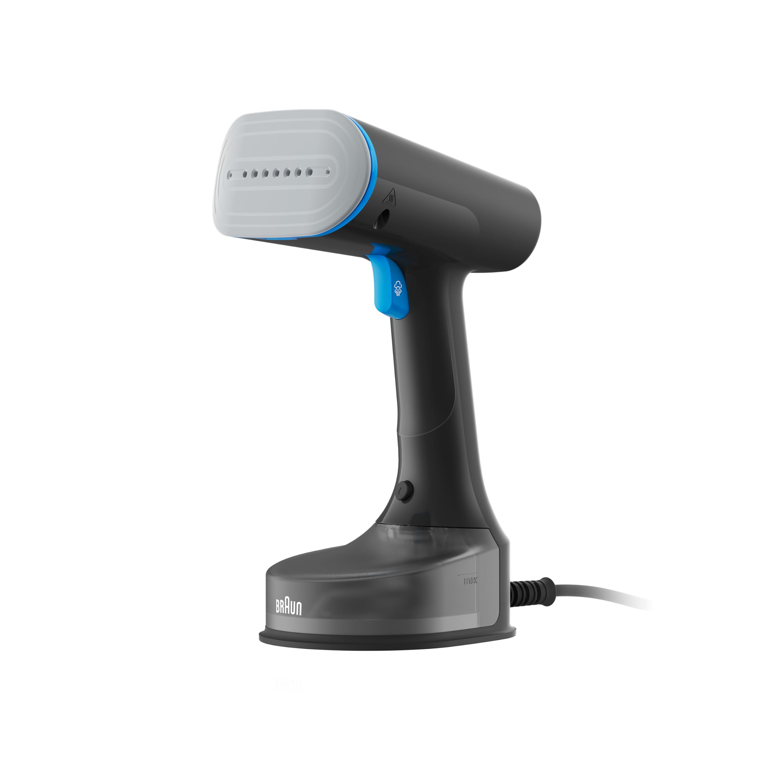 Braun QuickStyle 5 GS5031BL Dampfglätter, Dual FreeGlide 3D Technologie, FastSteam Technologie, Steamer, Dampf 25 g/min, Wassertank 150 ml, 2,5 m Kabellänge, in 45 Sekunden bereit, 1200W, Schwarz/Blau