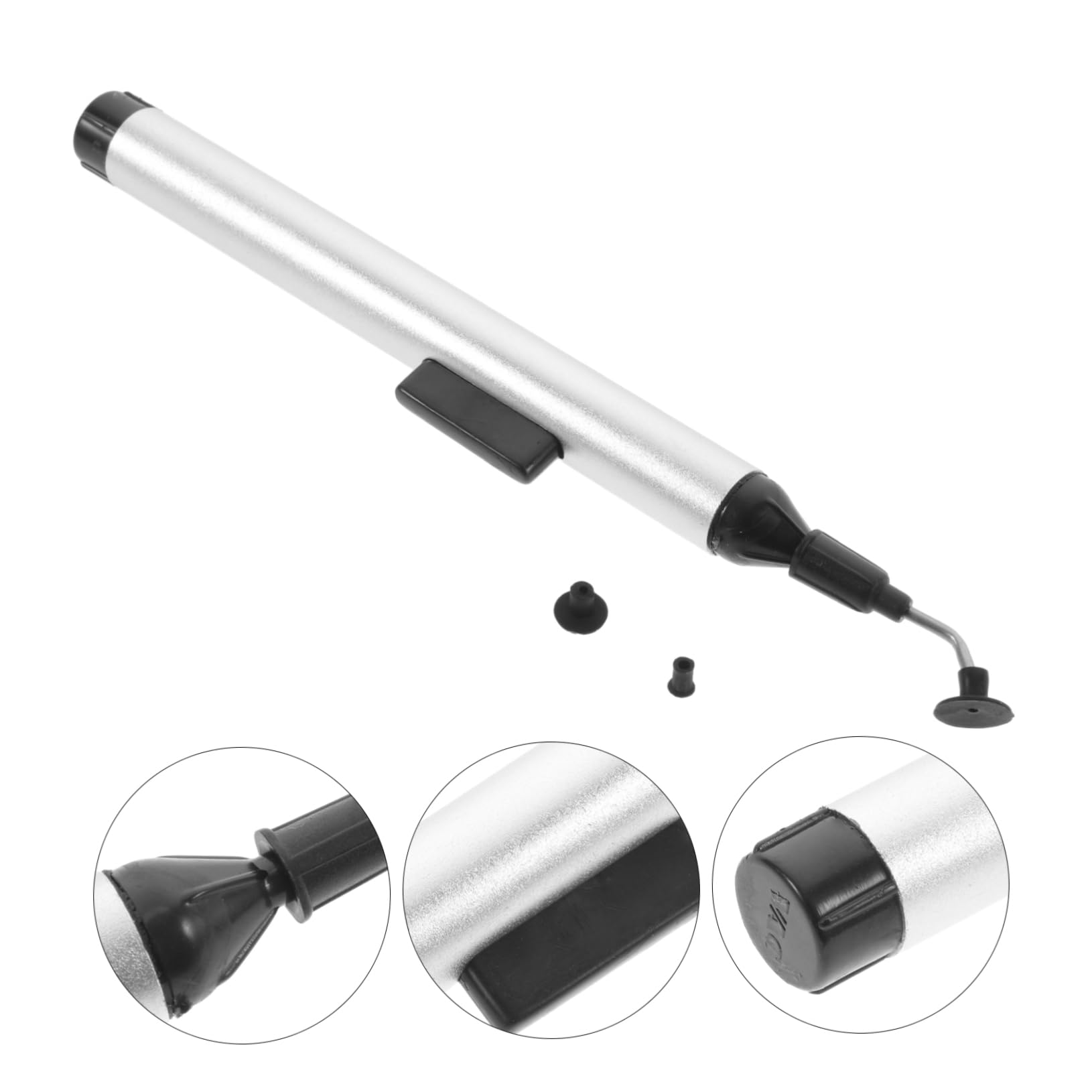 Homoyoyo Estrattore Chip Ic Antistatico Professionale, Pinza in Lega Di Alluminio Durevole Regolazione Presa, Strumenti Per Riparatori Tv Dvd Pc Silver