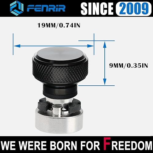 Miniatura 5 de Fenrir Kit de base de tornillo de asiento de liberación rápida para motocicleta, acero inoxidable 304, acabado negro para 1997-ahora Sportster Dyna