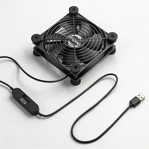 FENGZUNJING 120mm USB Computer Cooling Fan 5V/12V 3-Speed