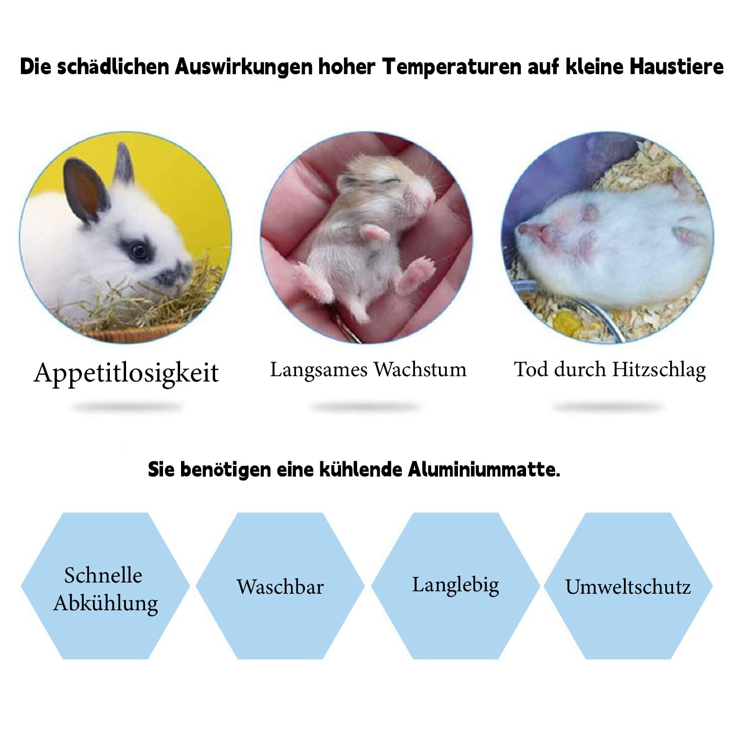 Mata chłodząca dla małych zwierząt, poduszka chłodząca dla królików, płyta chłodząca dla zwierząt domowych, chomików, płyta chłodząca dla chomików, mata chłodząca dla zwierząt domowych, 1