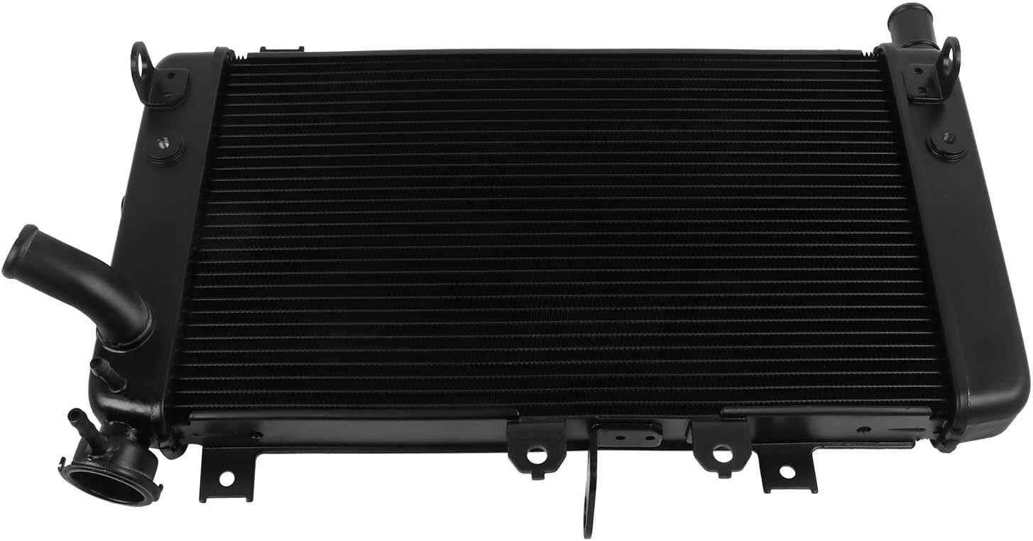 Aluminum Cooling Radiator Replacement for Kawasaki ZX4R ZX4RR ZX-4RR 2023 2024 2025 ZX-25R SE 2020 2021 2022 2023 2024 2025 Engine Radiator Cooler (black)