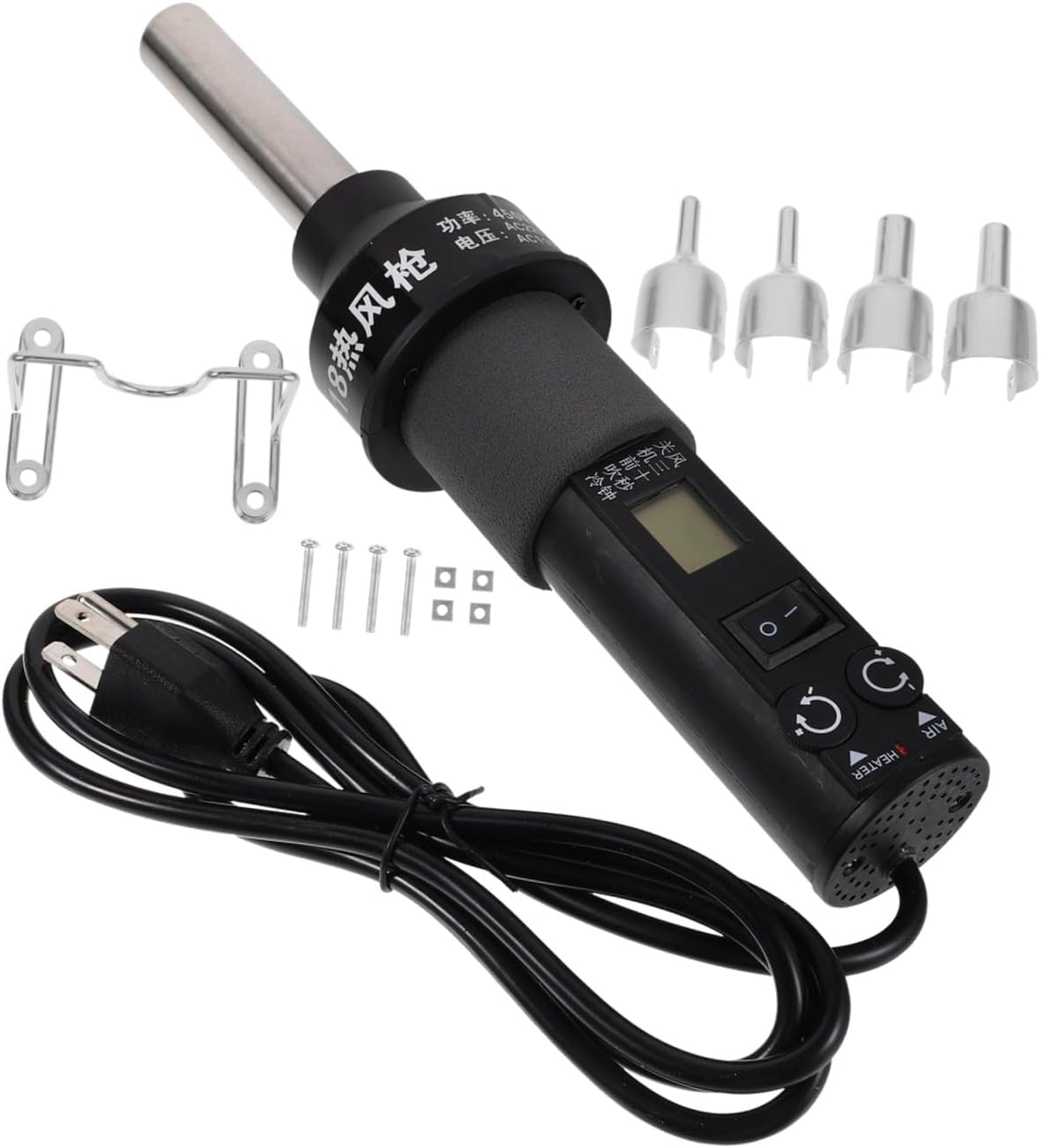 110v Portable Temperature Control Hot Air Soldering Station with Heat Quick Temperature Response and Nozzles Kit Us Plug