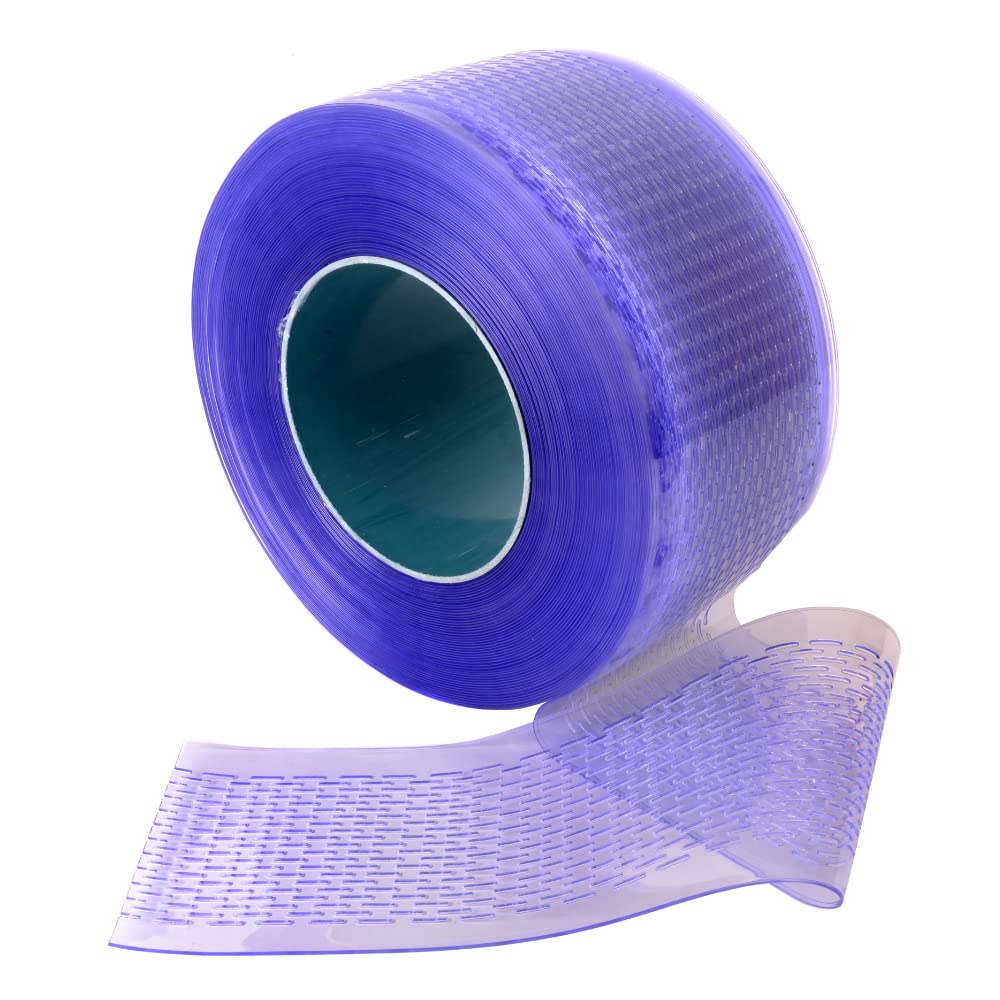 Rayflex GroupPVC Strip 10m - Clear Perforated PVC 200mm Wide x 2mm Thick 10m Long For Ambient Temperature Applications. Perfect For Food Retail Environments & Hot Kitchens. Airflow Door Control.