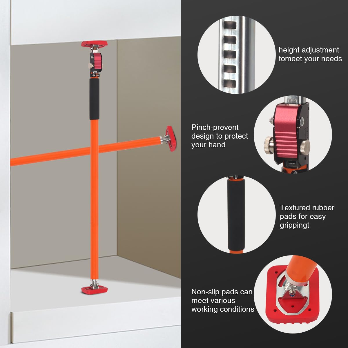 SVBVRFEEW Telescopic Support Pole Cabinet Legs Undermount Sink Brackets
