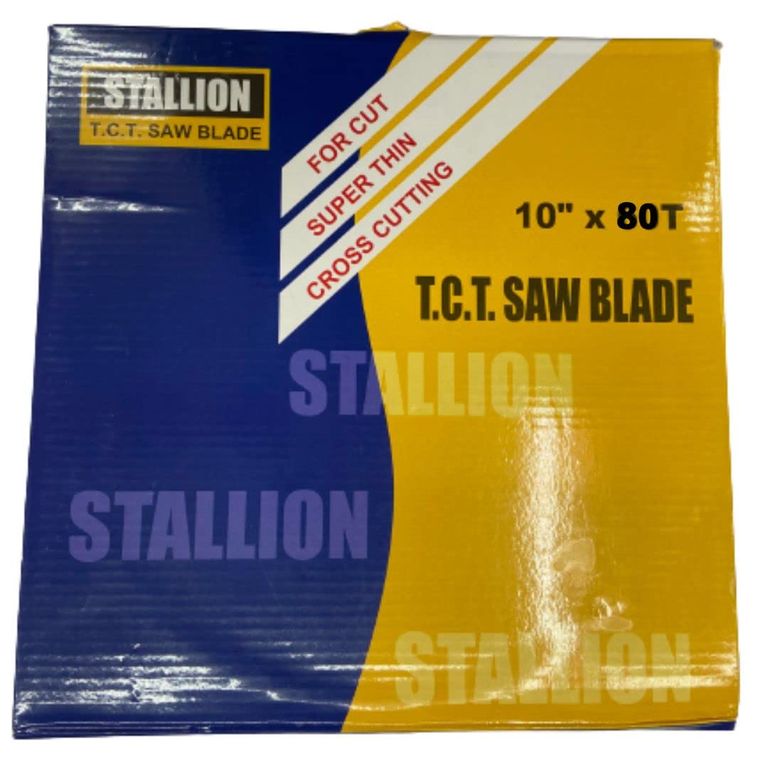 Stallion 10 inch 80 teeth TCT Circular Saw Blade for Wood Cutting Machine | 10" x 25.4 x 80 (B0B9Y3R1LN) Amazon Price History, Amazon Price Tracker