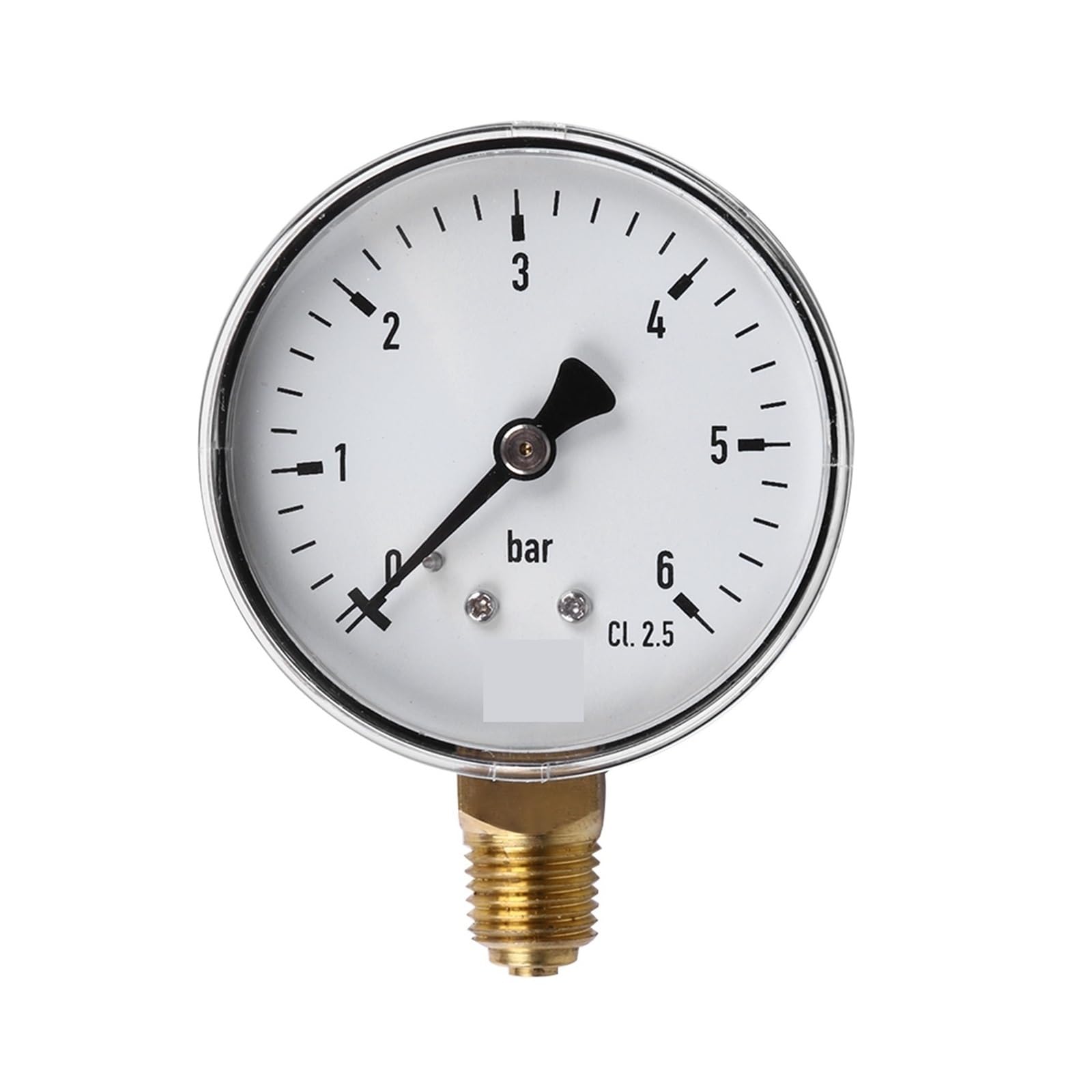 Manómetro de 0-6 Bar, compresor de aire 1/4 NPT, manómetro de presión de alta resistencia, cara 2,3 medición de aire, agua, aceite y Gas