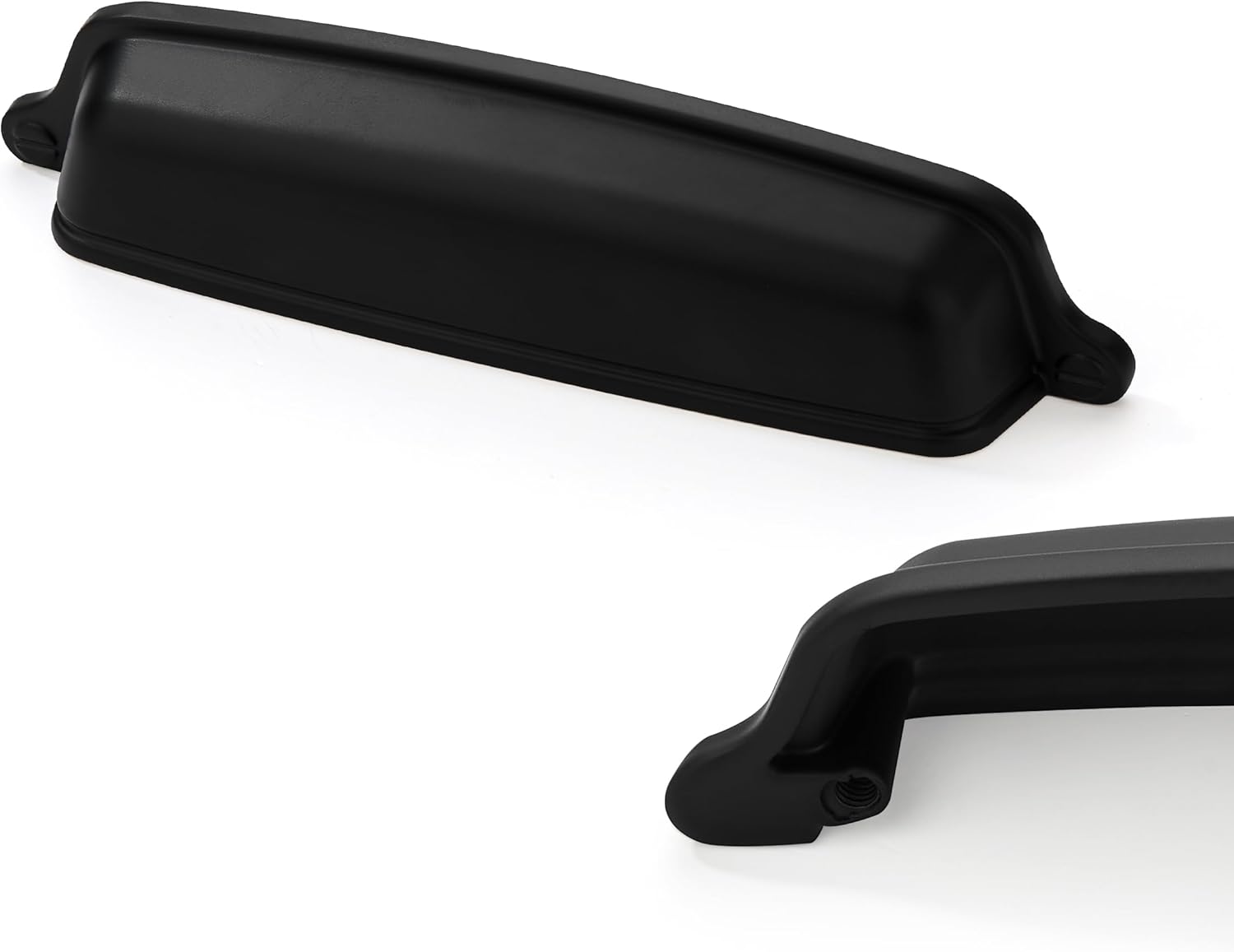 CABDM 10 Pack 5 inch (128mm) Matte Black Cup Pulls
