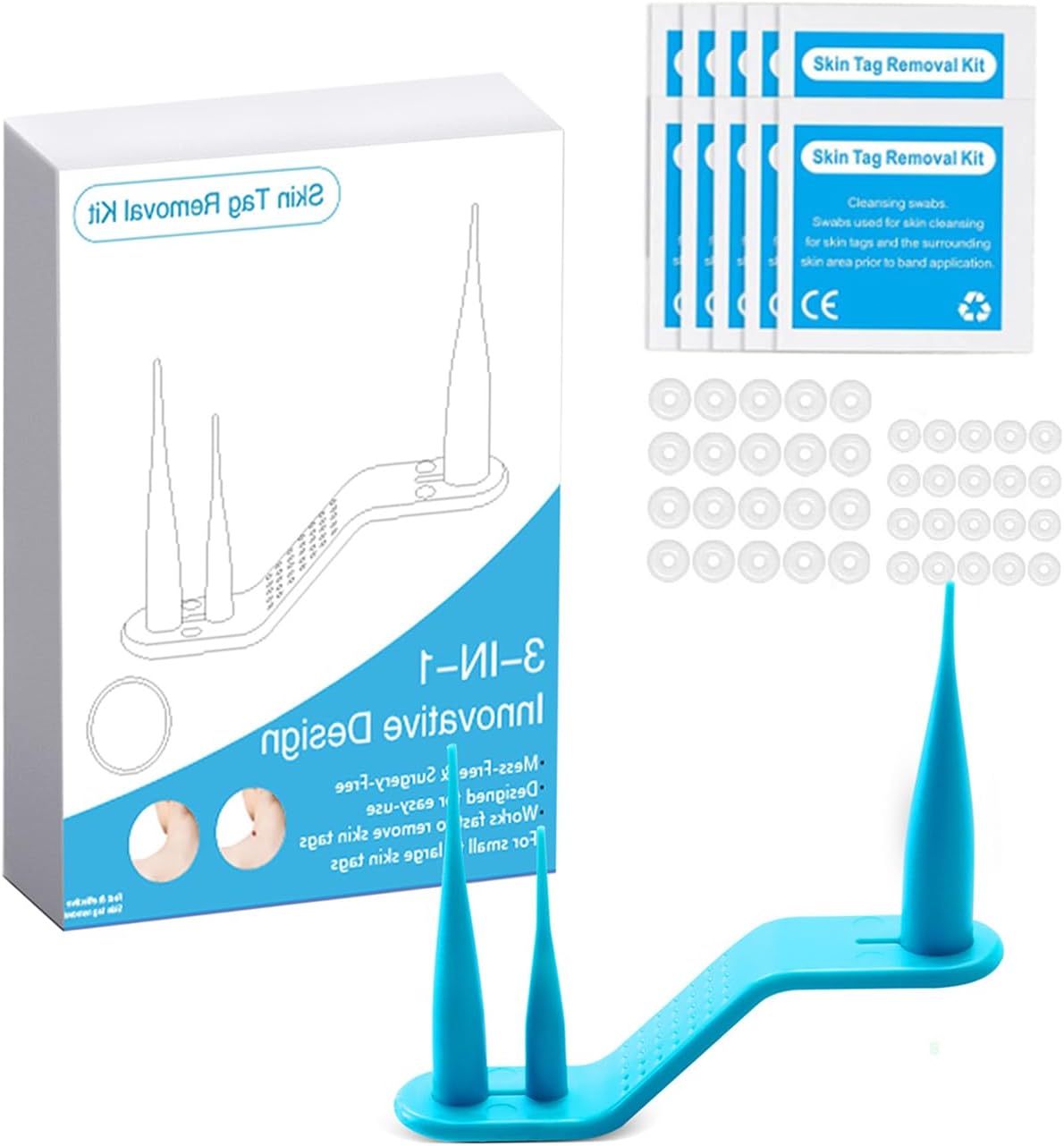 Skin Tag Remover Cream, Best Skin Tag Removal, Skin Tag Remover Kit, 3 in 1 Skin Tag Removal with Auto Skin Tag Remover, Face Care Mole Wart Tool, Skin Tag Remover Set